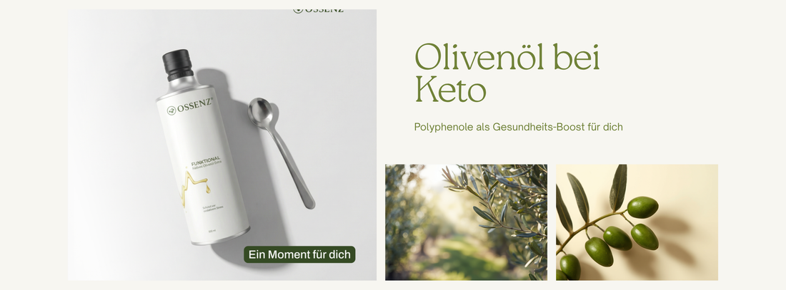 Ossenz hochwertiges Olivenöl mit über 800mg Polyphenolen – Blog-Titelbild Olivenöl bei Keto