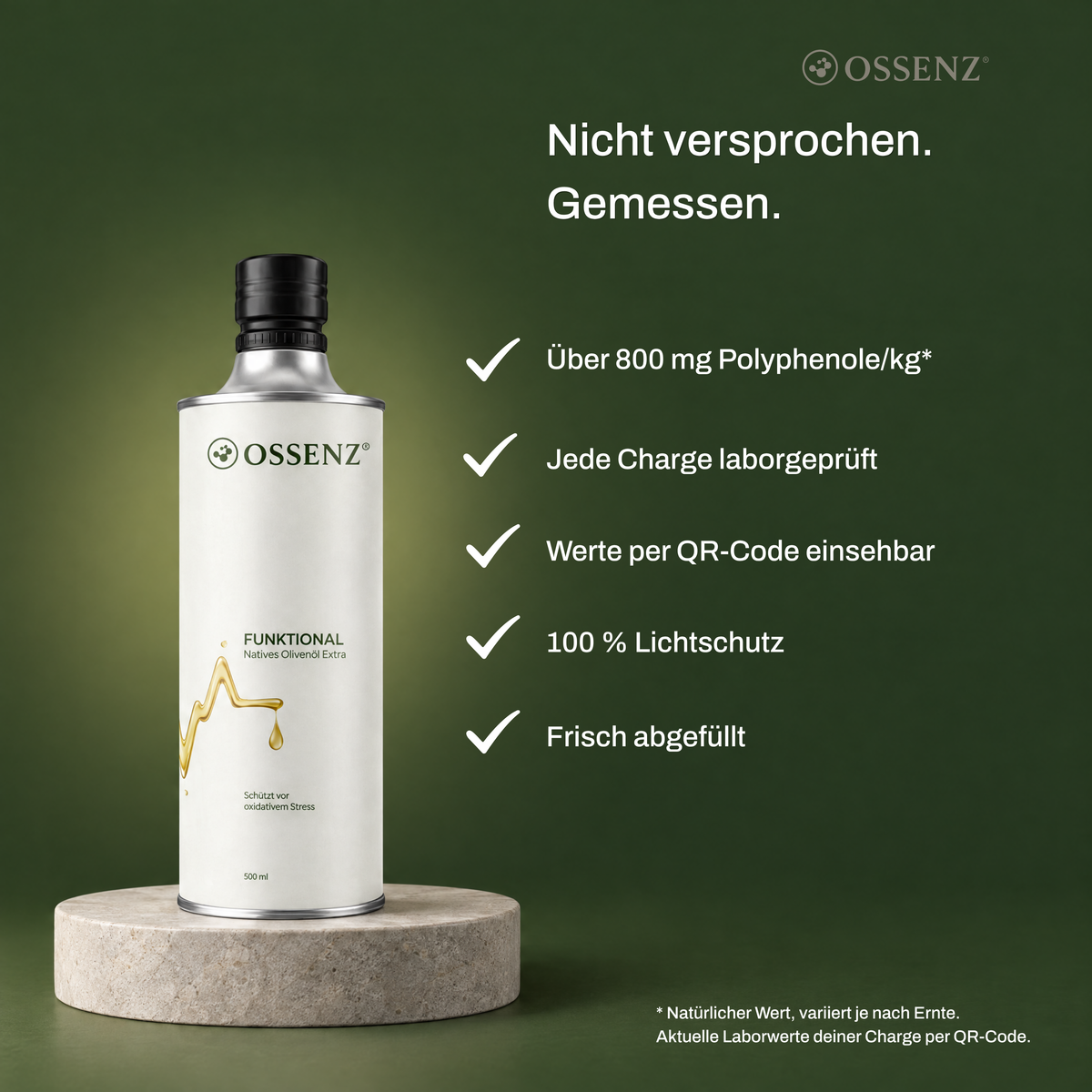 OSSENZ Funktional · Polyphenol-Olivenöl